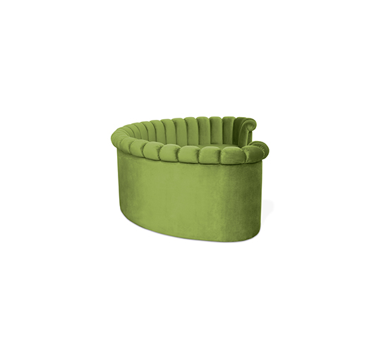 HERA Dining Sofa | Velvet Dining Sofa by BRABBU