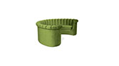 HERA Dining Sofa | Velvet Dining Sofa by BRABBU