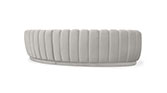 PEARL Round Three Sofa | Velvet Round Sofa by BRABBU