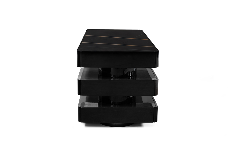 SHINTO | Black and White Modern Desk by BRABBU