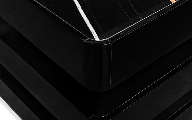 SHINTO | Black and White Modern Desk by BRABBU