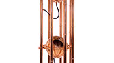 KENDO | Contemporary Copper Floor Light by BRABBU