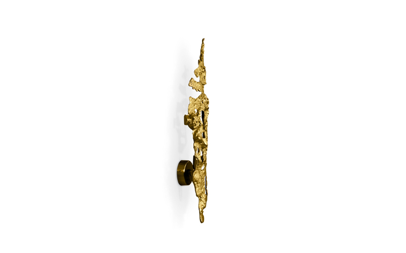 CAY | Gold Brass Modern Classic Wall Light by BRABBU