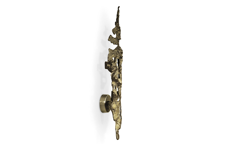 CAY | Gold Brass Modern Classic Wall Light by BRABBU