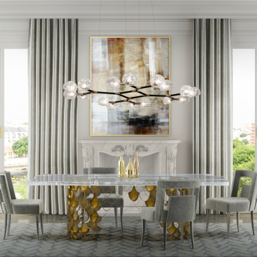 Modern dining room design.