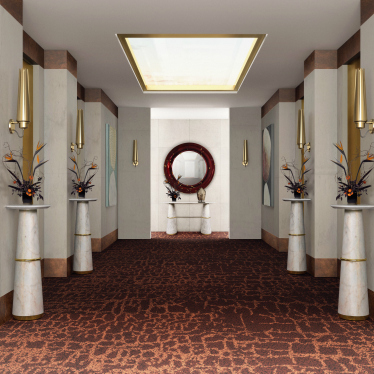 Hotel interior design in Berlin.