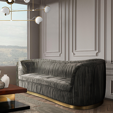 Modern Living Room with Dakota Sofa and Laine Lighting