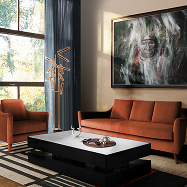 BB_como sofa_como armchair_shinto center table_cypres floor light