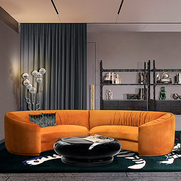 BB_WALES_Sofa_SHINTO_Center_Table_LANKA_Bookcase_NOAKI_Stool_NIKU_Floor_Light
