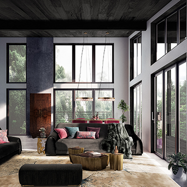 BB_BORNEO_Sofa_SEQUOIA_Center_Table_SEQUOIA_Side_Table_Big_NAICCA_Suspension_Light