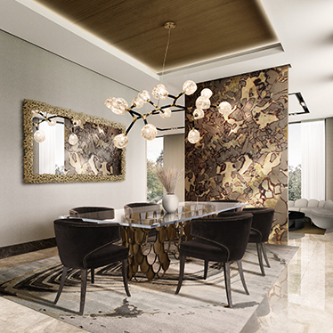 BB_HORUS_IRREGULAR_Suspension_Light_CAY_Square_Mirror_KOI_II_Dining_Table_AGATHA_Surface