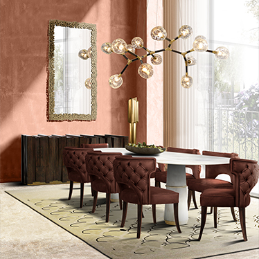KANSAS DINING CHAIR, HORUS IRREGULAR SUSPENSION LIGHT