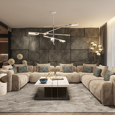BOHOL MODULAR SOFA, BRYCE SIDE TABLE, LALLAN CENTER TABLE