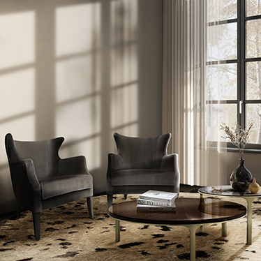 DUKONO ARMCHAIR, LURAY CENTER TABLE