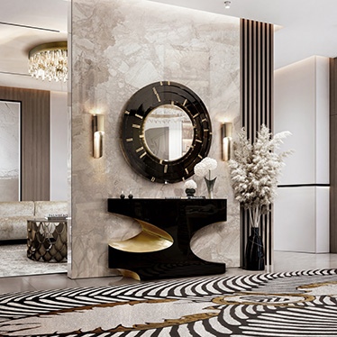 BRYCE I CONSOLE, KOI CENTER TABLE, PHONG WALL LIGHT