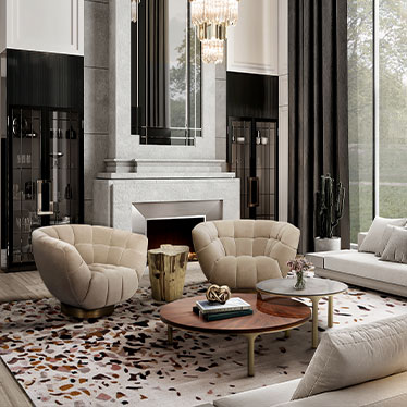Essex Armchair, Luray Center Table